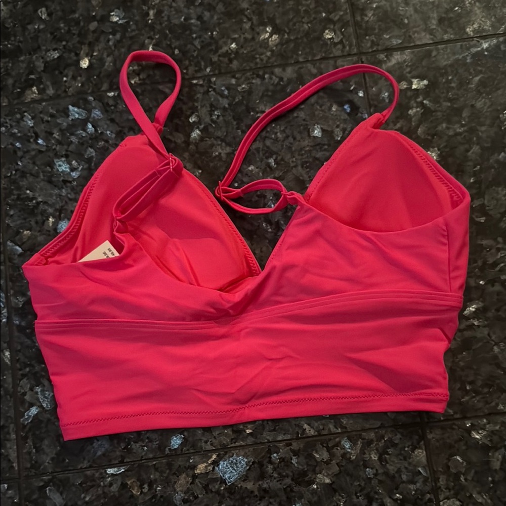 Aerie Pink Bikini Bralette with Longline Design - Picture 4 of 4